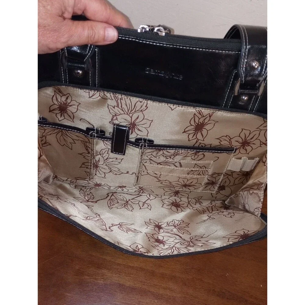 Samsonite Black Zip Around Soft Laptop Briefcase Tote